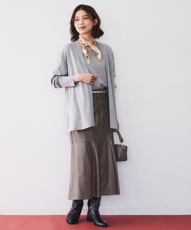 美品 エスカーダ ウール シルク混アンサンブルニット M｜Yahoo