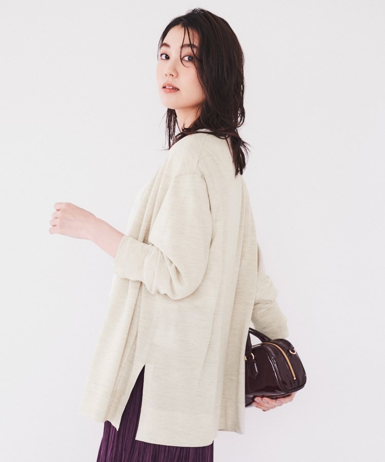 アンサンブル可能/体型カバー】シルクウールカシミヤ アンサンブル可能/体型カバー】シルクウールカシミヤ