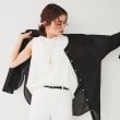 アンタイトル(UNTITLED)の【二の腕スッキリ/なめらか素材】タックノースリーブ10