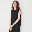 アンタイトル(UNTITLED)の【二の腕スッキリ/なめらか素材】タックノースリーブ13