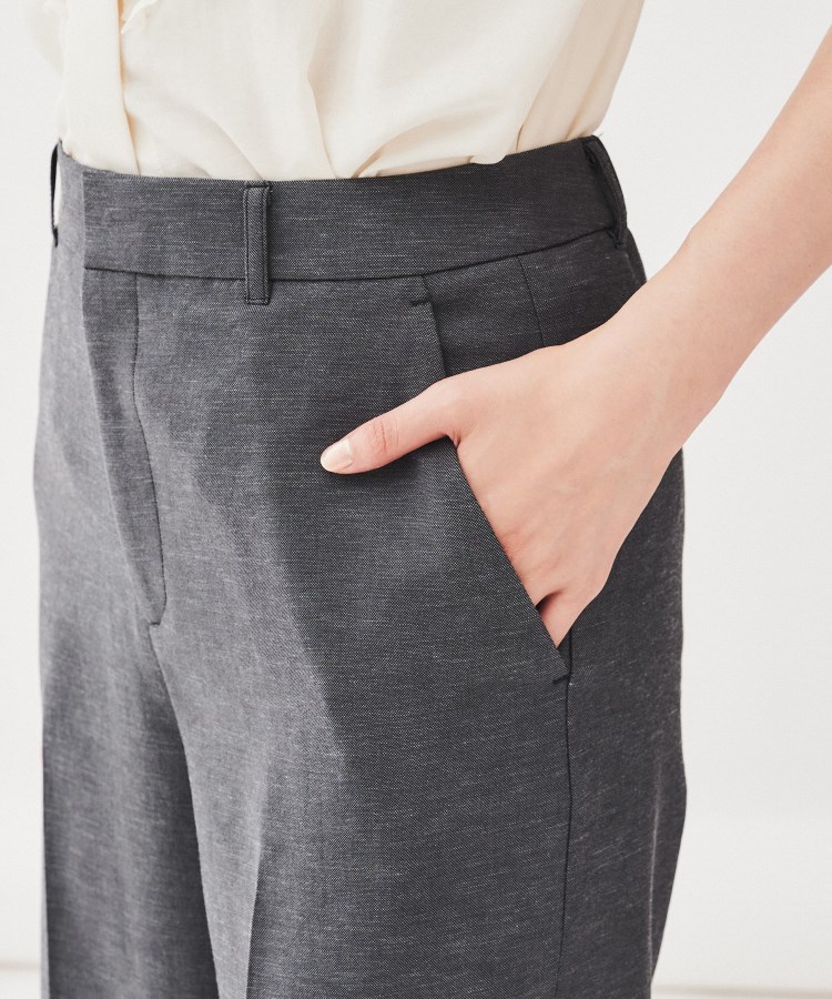 薄地/ストレッチ】ベーシックシルエット ドライタッチワイド 薄地/ストレッチ】ベーシックシルエット ドライタッチワイド