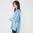 アンタイトル(UNTITLED)の【体型カバー/日本製/洗える】ウールシルクカシミヤミックス Vネックプルオーバーニット24