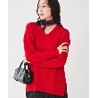 アンタイトル(UNTITLED)の【体型カバー/日本製/洗える】ウールシルクカシミヤミックス Vネックプルオーバーニット20