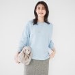 アンタイトル(UNTITLED)のウールシルクカシミヤミックス ボートネックプルオーバーニット サックスブルー(090)