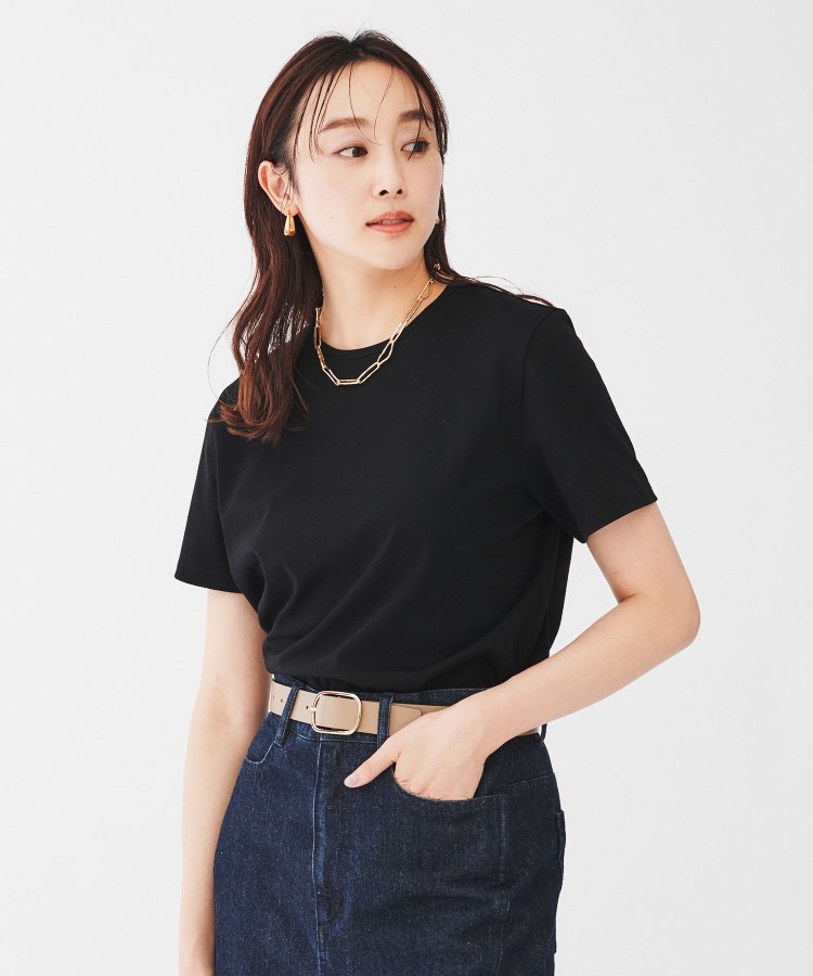 アンタイトル(UNTITLED)のオーガニックコットンTシャツ ブラック(019)