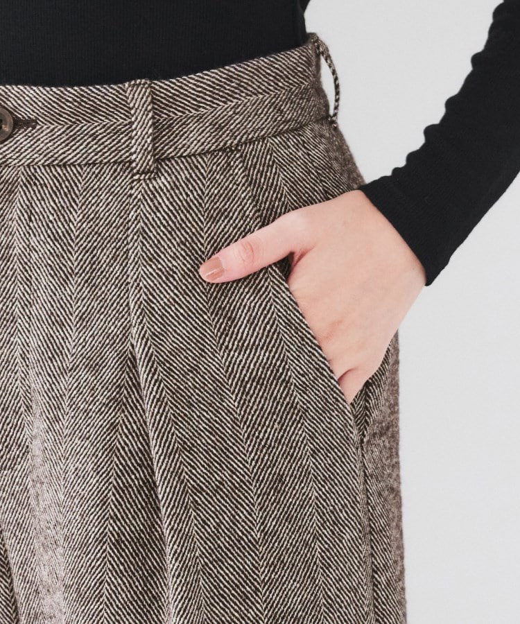 アンタイトル(UNTITLED)の【セットアップ可能/日本製/イタリア素材】ファブリカ ワイドパンツ10