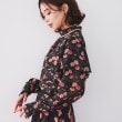 アンタイトル(UNTITLED)の【セットアップ可能/柄ブラウス】フラワーシフォンブラウス2
