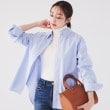 アンタイトル(UNTITLED)の【日本製/洗える/トラッド】コットン ボタンダウンブラウス ブルー(091)