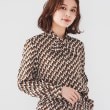 アンタイトル(UNTITLED)の【セットアップ可能/日本製/レトロ】ジオメトリック柄ボウタイブラウス2