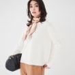 アンタイトル(UNTITLED)の【アンサンブル可能/8色展開】ミラノリブ ワイドボートネックプルオーバーニット オフホワイト(003)