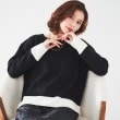 アンタイトル(UNTITLED)の【アンサンブル可能/8色展開】ミラノリブ ワイドボートネックプルオーバーニット ブラック(519)