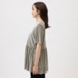アンタイトル(UNTITLED)の【透け感/キャミ付】シアーベロア ペプラムブラウス11