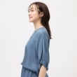 アンタイトル(UNTITLED)の【セットアップ可能/パウダータッチ】シルキーキュプラ 半袖ブラウス26