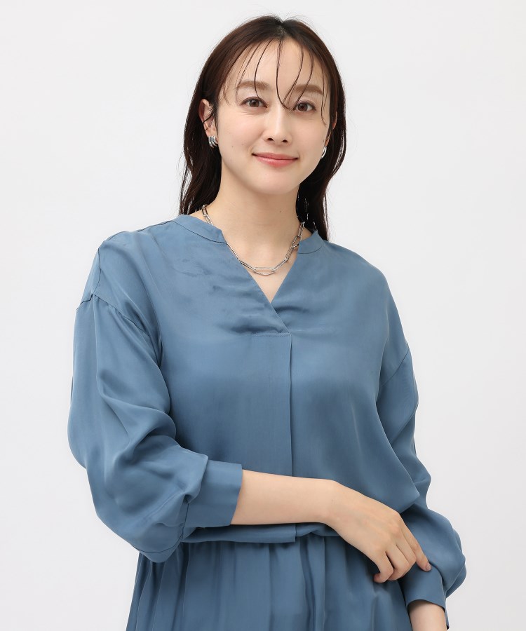 セットアップ可能/パウダータッチ】シルキーキュプラ スキッパー セットアップ可能/パウダータッチ】シルキーキュプラ スキッパー