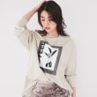 アンタイトル(UNTITLED)の【コットン100/ロゴT】ボタニカルグラフィックロンT ライトグレー(111)