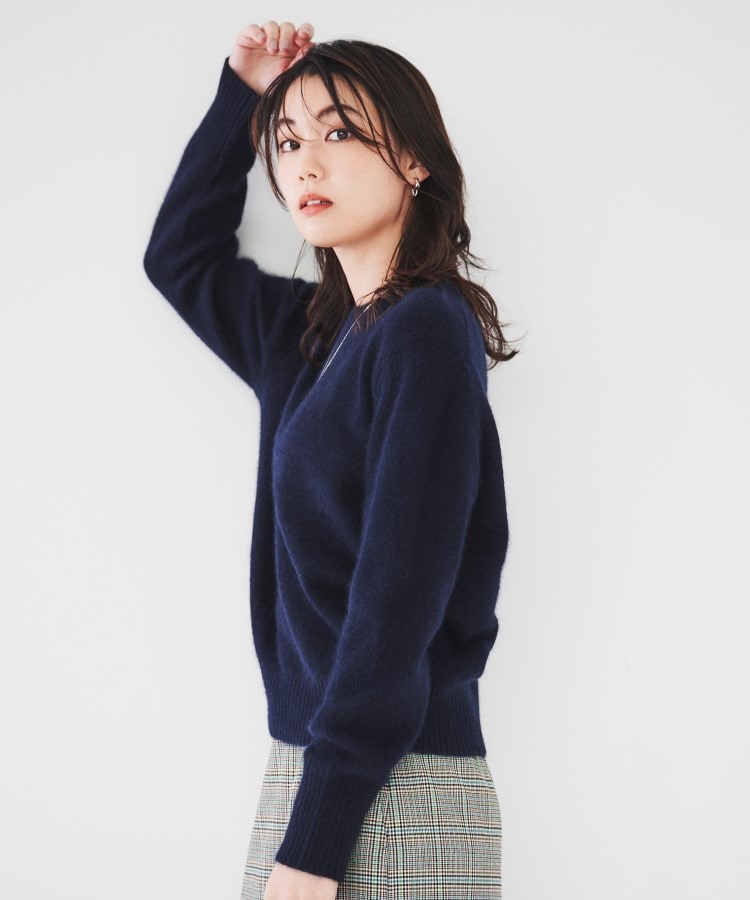 アンタイトル(UNTITLED)のウールフォックス クルーネックプルオーバーニット18