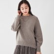 アンタイトル(UNTITLED)のラムウールカシミヤ パフスリーブプルオーバーニット6