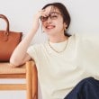 アンタイトル(UNTITLED)の【オシャレに体型カバー】ミニ裏毛ハイゲージカットソー アイボリー(004)