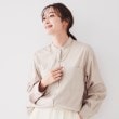 アンタイトル(UNTITLED)の【シーズンレス/薄手/羽織りにもオススメ】レザータッチ　シャツブルゾン ライトベージュ(051)