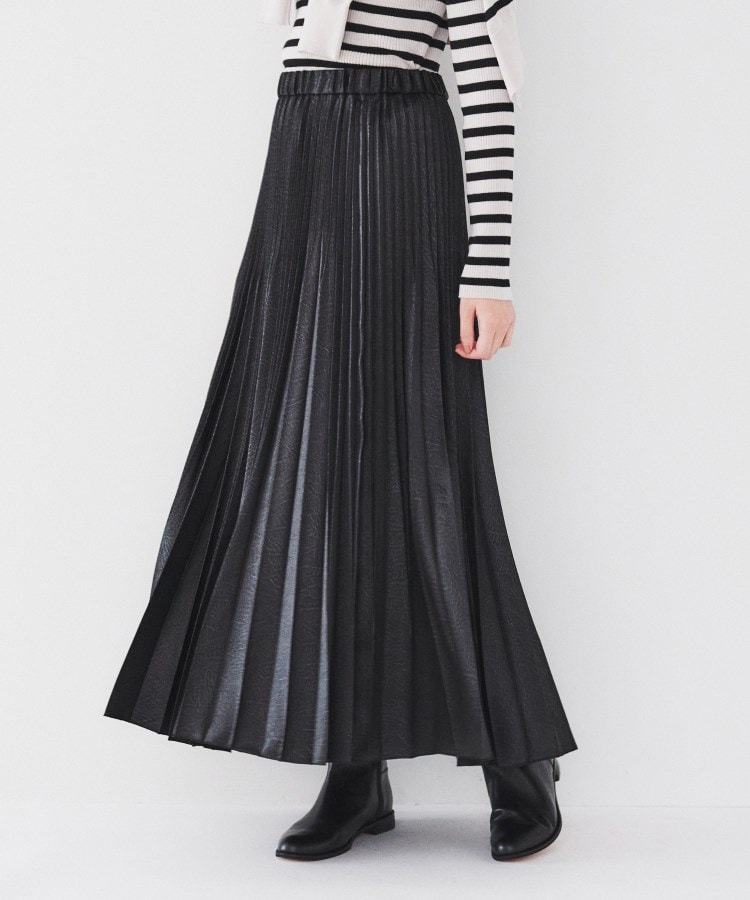 美品】サテン 完全 プリーツ ナロウ スカート THINGS THAT MATTER 美品】サテン 完全 プリーツ ナロウ スカート THINGS THAT MATTER