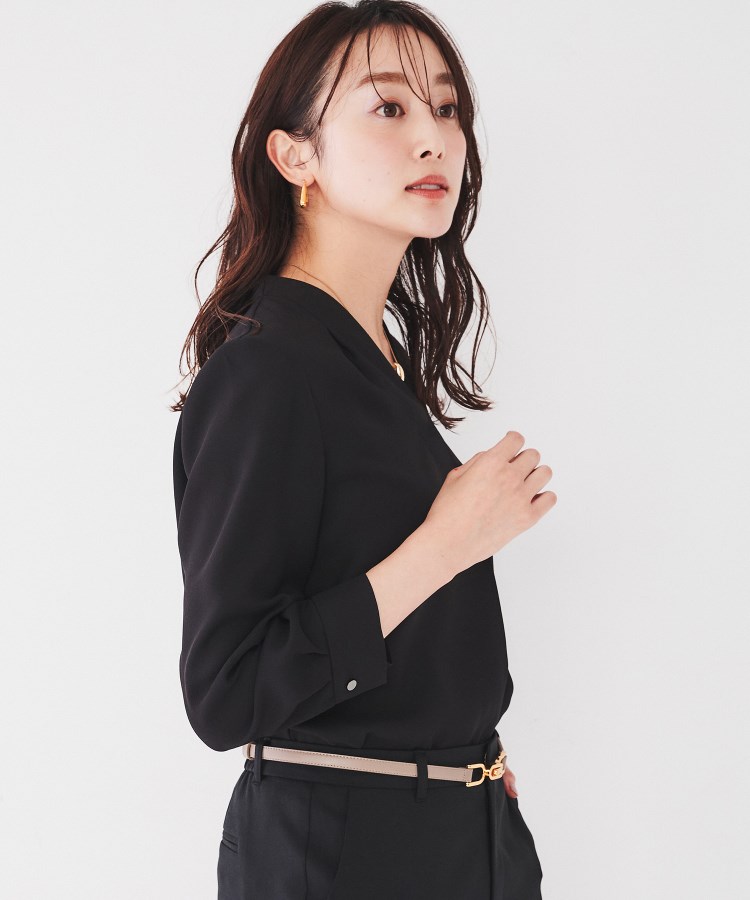 ◇【通勤スーツ/入卒/セレモニー】Vネックインナーブラウス ◇【通勤スーツ/入卒/セレモニー】Vネックインナーブラウス