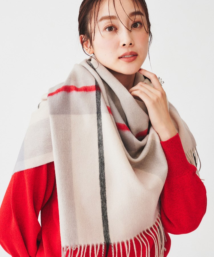 手洗い可】ウールカシミヤウォッシャブルストール(ストール 手洗い可】ウールカシミヤウォッシャブルストール(ストール