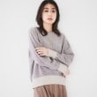 アンタイトル(UNTITLED)のラムウールカシミヤ パフスリーブプルオーバーニット ブラウン(440)
