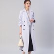 アンタイトル(UNTITLED)の【オフィスからセレモニーまで！】バックサテン きれいめトレンチコート11
