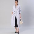 アンタイトル(UNTITLED)の【オフィスからセレモニーまで！】バックサテン きれいめトレンチコート14