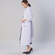 アンタイトル(UNTITLED)の【オフィスからセレモニーまで！】バックサテン きれいめトレンチコート15