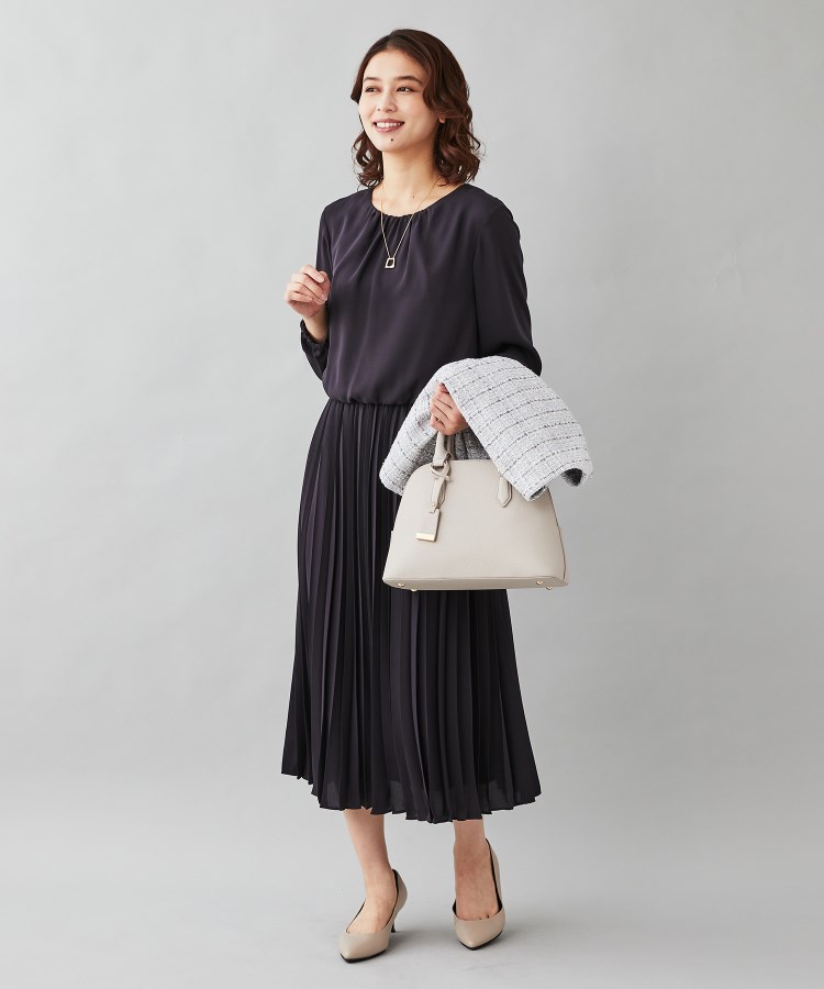 上品華やか/きちんとシーンに/洗える】ジョーゼット プリーツ 上品華やか/きちんとシーンに/洗える】ジョーゼット プリーツ