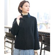 追加／定番人気！】スタンドカラーショートコート（スタンド
