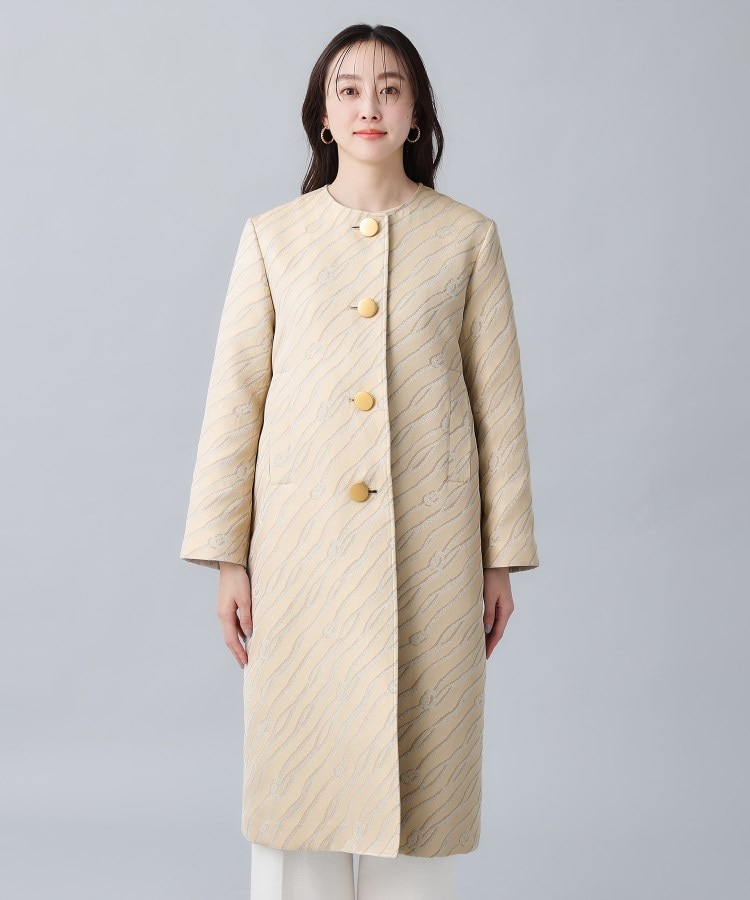 DOLCE & GABBANA】 LUXURY カシミヤ混コート 44(ジャカード DOLCE & GABBANA】 LUXURY カシミヤ混コート 44(ジャカード