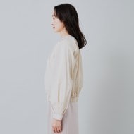 軽羽織／洗える】タフタノーカラーブルゾン（ブルゾン