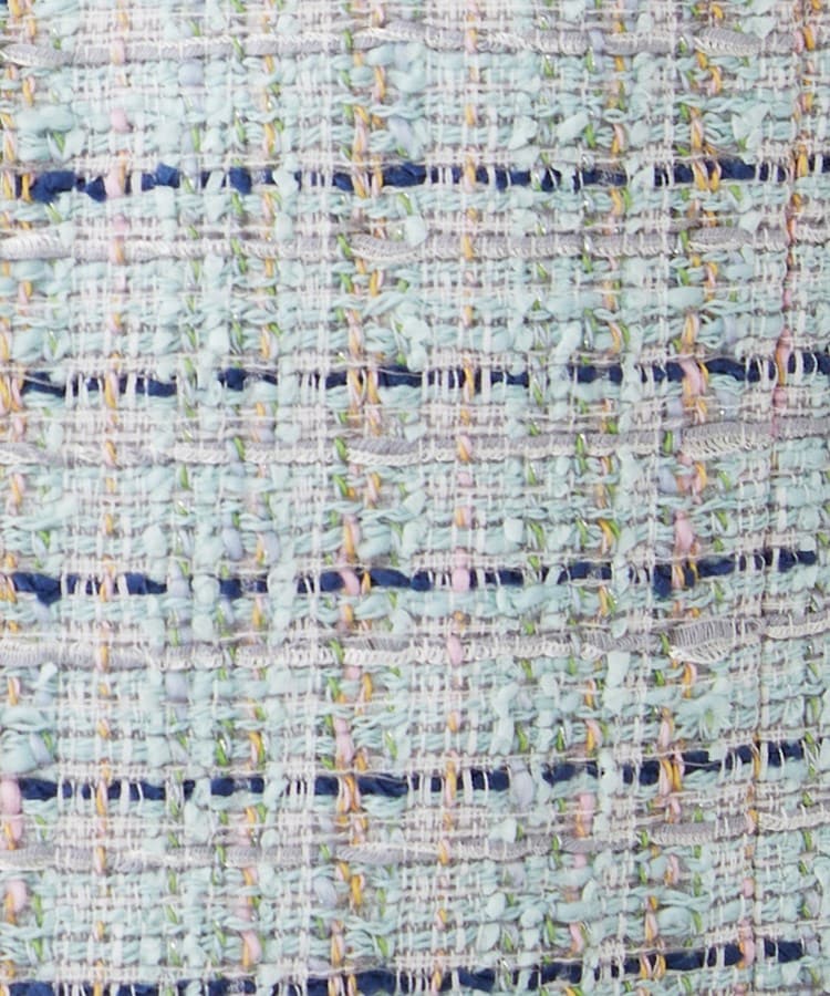 ハレの日ジャケット】ジュエルファンシーツィード ノーカラー