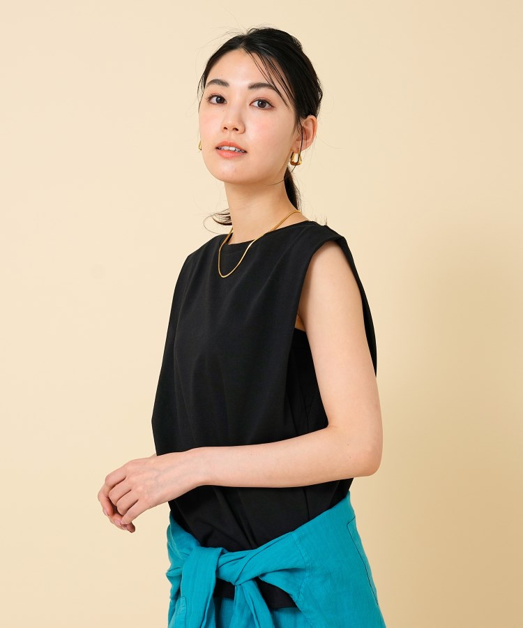 コットン100/ゆったり】タックショルダー カットソー コットン100/ゆったり】タックショルダー カットソー