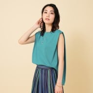 値頃 コットン100/ゆったり】タックショルダー カットソー トップス