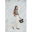 アンタイトル(UNTITLED)の【セットアップ可能／洗える／ドライタッチ】リネン混 ベーシックストレッチワイドパンツ29
