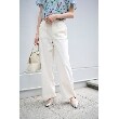 アンタイトル(UNTITLED)の【セットアップ可能／洗える／ドライタッチ】リネン混 ベーシックストレッチワイドパンツ33