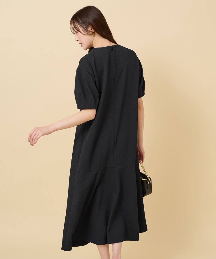 リラクシ―シルエット/ストレッチ】フレアマキシワンピース リラクシ―シルエット/ストレッチ】フレアマキシワンピース