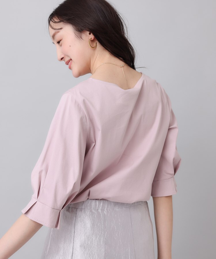 アンタイトル(UNTITLED)の【コットン／８色展開／五分袖】袖タックプルオーバー30