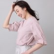アンタイトル(UNTITLED)の【コットン／８色展開／五分袖】袖タックプルオーバー29
