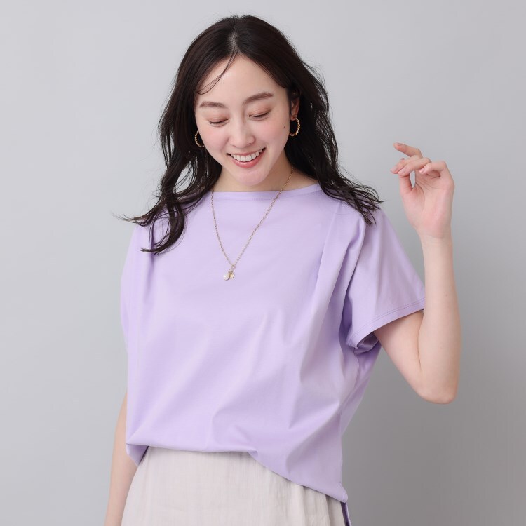 アンタイトル(UNTITLED)の【コットン100／8色展開】肩タックプルオーバー カットソー