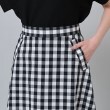 アンタイトル(UNTITLED)の【無地展開あり／コットン／ドライタッチ】ギンガムチェックスカート5