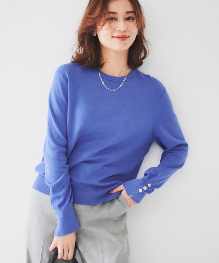 アンタイトル(UNTITLED)の【アンサンブル可能/6色展開】スパンレーヨン プルオーバーニット10