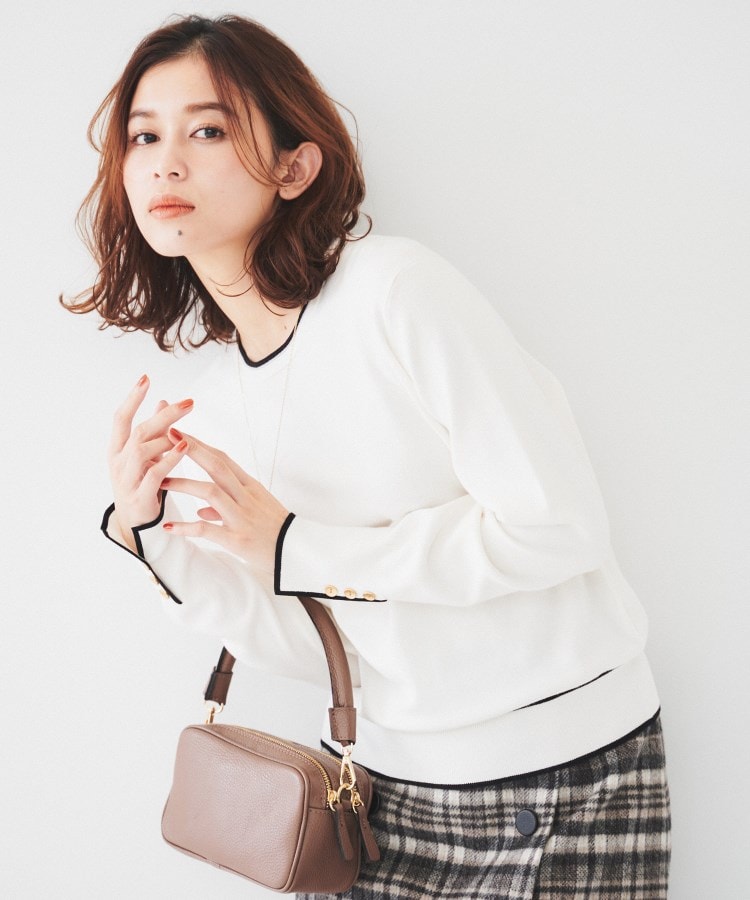アンタイトル(UNTITLED)の【アンサンブル可能/6色展開】スパンレーヨン プルオーバーニット14