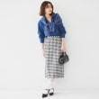 アンタイトル(UNTITLED)の【セットアップ可能】ギンガムチェック ペンシルスカート4