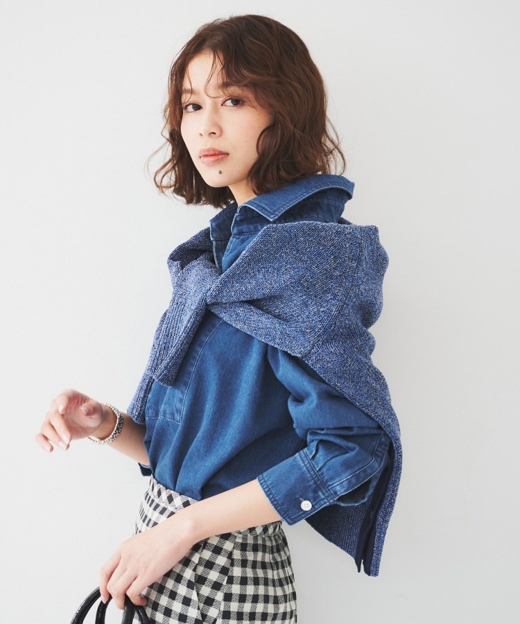 アンタイトル(UNTITLED)の【手洗い可/春夏素材】ミックスカラー プルオーバーニット12