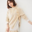 アンタイトル(UNTITLED)の【手洗い可/春夏素材】ミックスカラー プルオーバーニット ライトベージュ(051)