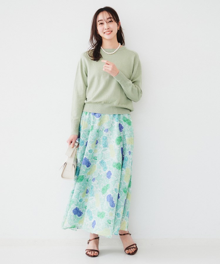 アンタイトル(UNTITLED)の【アンサンブル可能/洗える】リネン混ベーシックプルオーバー4
